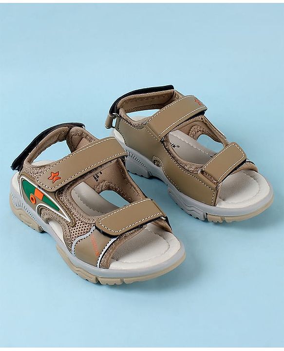 Cute Walk by Babyhug Velcro Closure Sandals - Brown