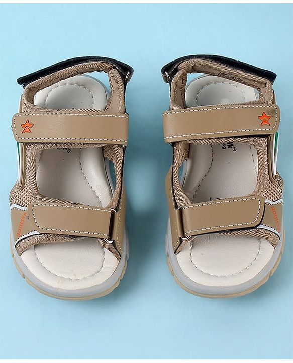 Cute Walk by Babyhug Velcro Closure Sandals - Brown