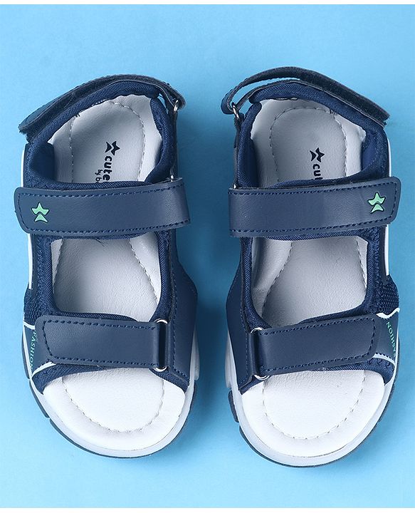 Cute Walk by Babyhug Velcro Closure Sandals - Brown