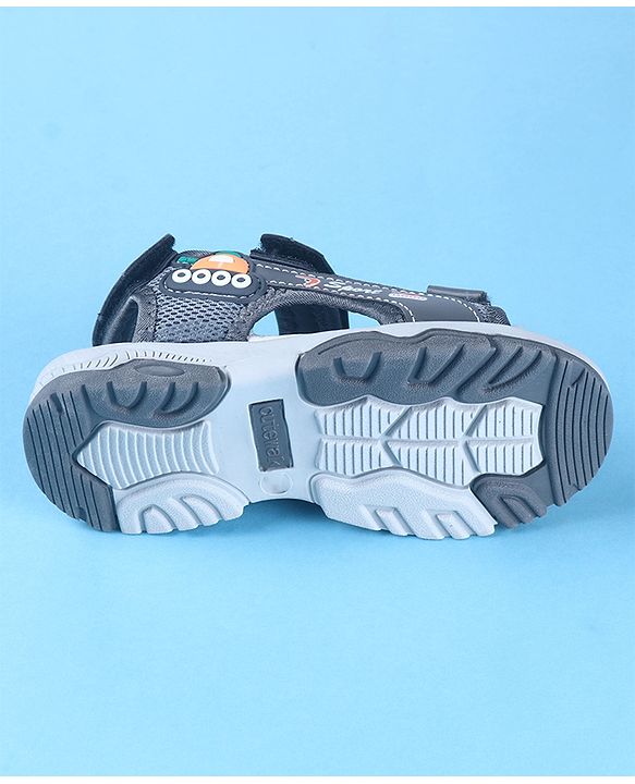 Cute Walk by Babyhug Velcro Closure Sandals with Vehicle Applique - Brown