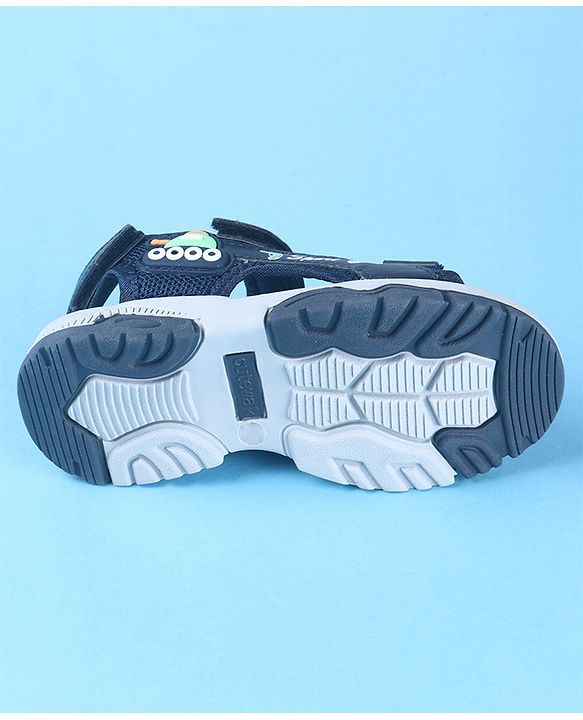 Cute Walk by Babyhug Velcro Closure Sandals with Vehicle Applique - Brown