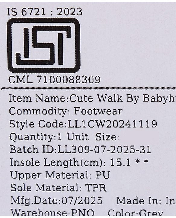 Cute Walk by Babyhug Velcro Closure Sandals with Text Applique - Purple