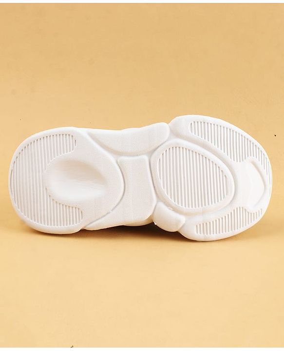 Cute Walk by Babyhug Casual Shoes Solid Color With Logo Print  - Black