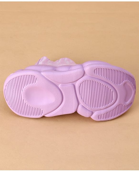 Cute Walk by Babyhug Casual Shoes Solid Color With Logo Print  - Black