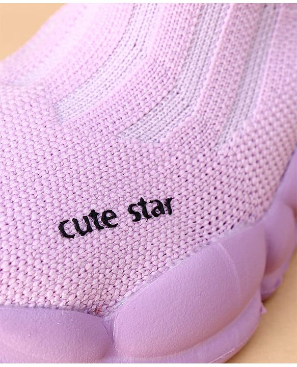 Cute Walk by Babyhug Casual Shoes Solid Color With Logo Print  - Black