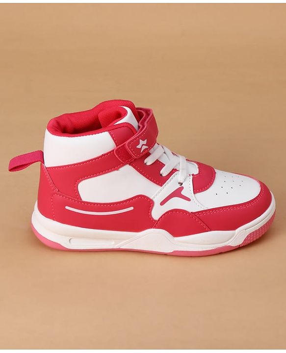 Cute Walk by Babyhug Velcro Closure Casual Shoes - Dark Pink