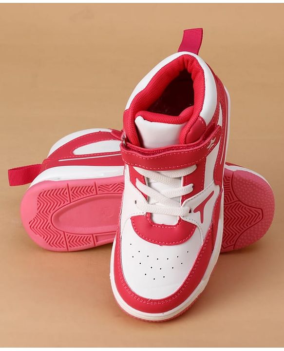 Cute Walk by Babyhug Velcro Closure Casual Shoes - Dark Pink