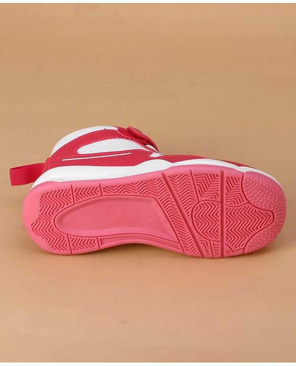 Cute Walk by Babyhug Velcro Closure Casual Shoes - Dark Pink