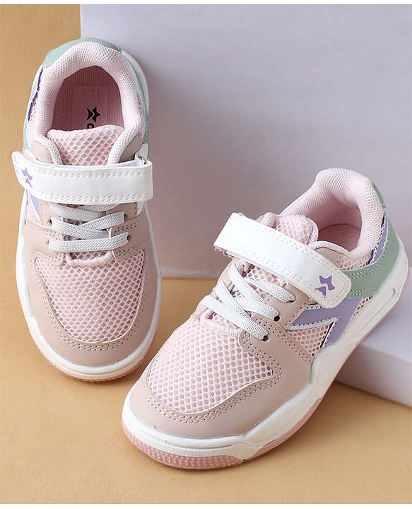 Cute Walk by Babyhug Casual Shoes With Velcro Closure - Pink