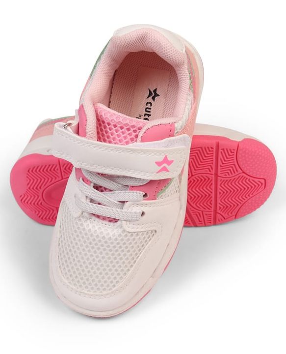 Cute Walk by Babyhug Casual Shoes With Velcro Closure - Pink