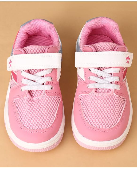 Cute Walk by Babyhug Casual Shoes With Velcro Closure - Pink
