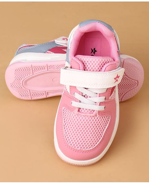 Cute Walk by Babyhug Casual Shoes With Velcro Closure - Pink