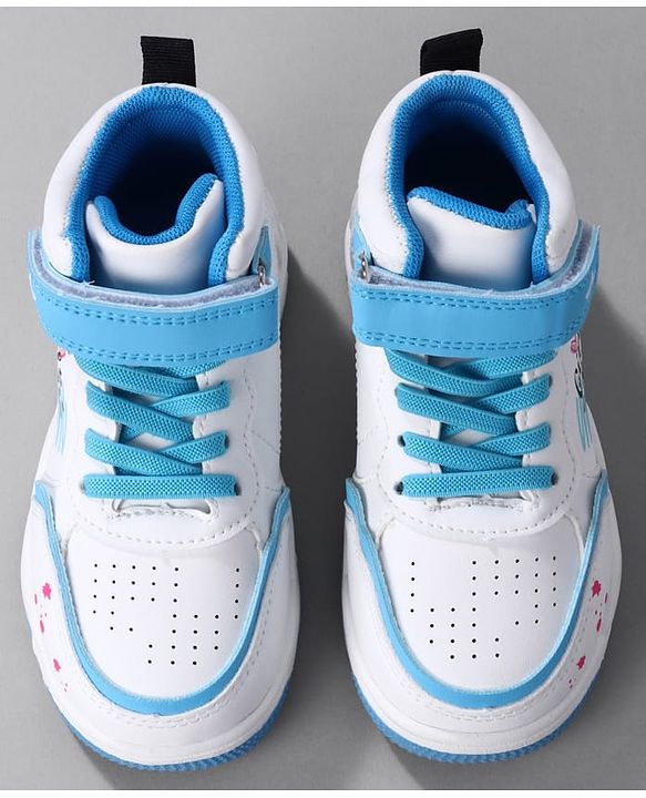 Cute Walk by Babyhug Sneaker Shoes with Velcro Closure Lace Detailing & Girls Rule Print - Pink