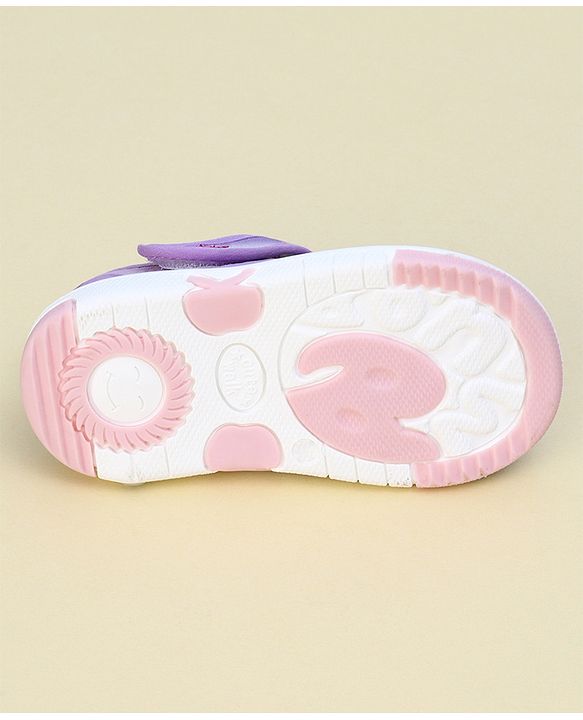 Cute Walk by Babyhug Velcro Closure Sandal With Mesh - Purple