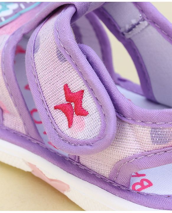 Cute Walk by Babyhug Velcro Closure Sandal With Mesh - Purple