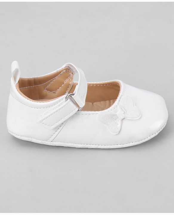 Cute Walk by Babyhug Velcro Closure Booties with Bow Applique - Pink