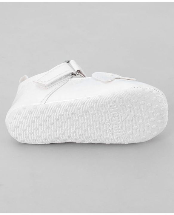 Cute Walk by Babyhug Velcro Closure Booties with Bow Applique - Pink