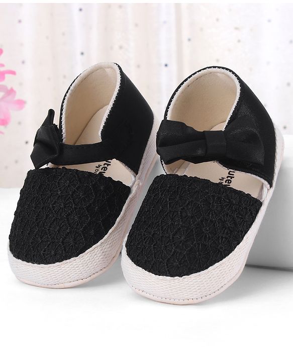 Cute Walk by Babyhug Slip On Booties With Bow Applique - Pink