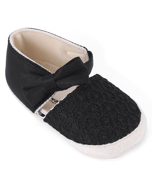 Cute Walk by Babyhug Slip On Booties With Bow Applique - Pink