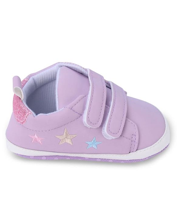 Cute Walk by Babyhug Booties with Velcro Closure - Pink