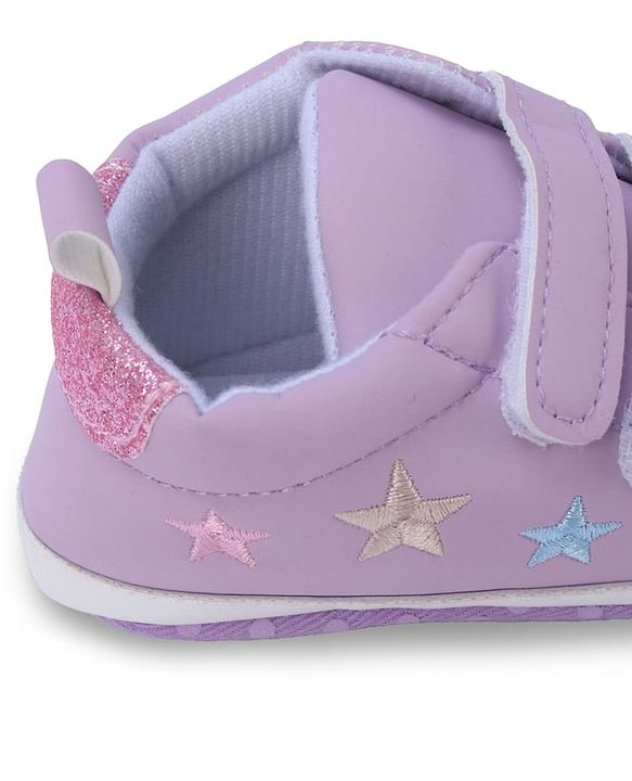 Cute Walk by Babyhug Booties with Velcro Closure - Pink