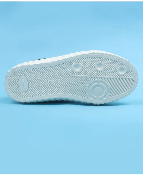 Pine Kids Casual Shoes With Smiley Design - Black