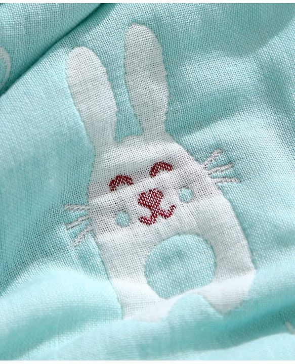 Babyhug 6 Layer 100% Cotton Gauze Muslin Baby Blanket | Super Soft | Breathable | Absorbent - Yellow