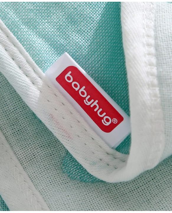 Babyhug 6 Layer 100% Cotton Gauze Muslin Baby Blanket | Super Soft | Breathable | Absorbent - Yellow