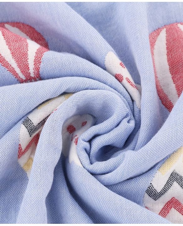 Babyhug 6 Layer 100% Cotton Gauze Muslin Baby Blanket | Super Soft | Breathable | Absorbent - Yellow