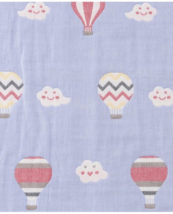 Babyhug 6 Layer 100% Cotton Gauze Muslin Baby Blanket | Super Soft | Breathable | Absorbent - Yellow