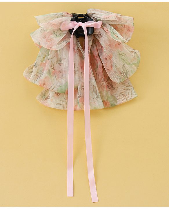 Pine Kids Bow & Butterfly Clip Free Size - Light Pink