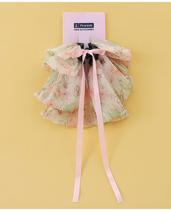 Pine Kids Bow & Butterfly Clip Free Size - Light Pink