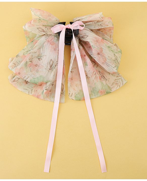 Pine Kids Bow & Butterfly Clip Free Size - Light Pink
