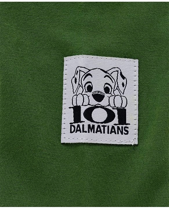 Babyhug Disney Single Jersey Knit Full Sleeves T-Shirt with 101 Dalmatians Graphics - Green