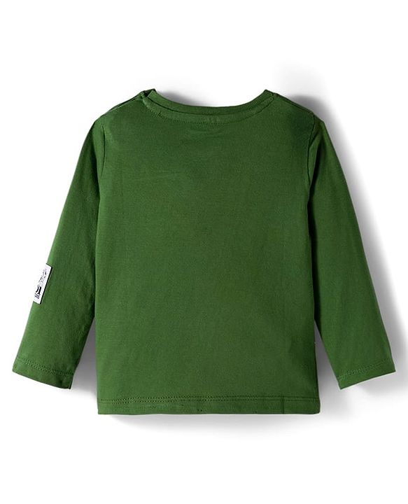 Babyhug Disney Single Jersey Knit Full Sleeves T-Shirt with 101 Dalmatians Graphics - Green