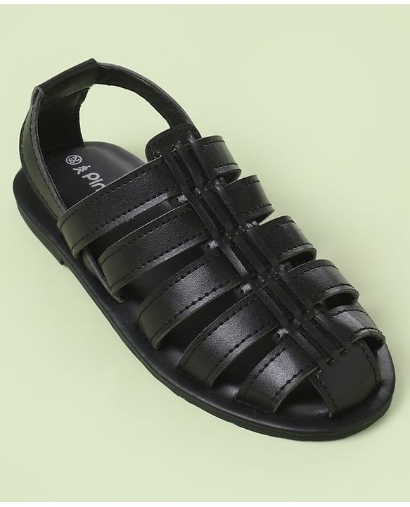 Pine Kids Back Strap Mojaris - Brown