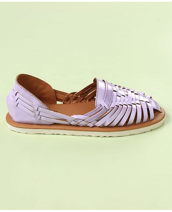 Pine Kids Slip On Mojaris - Purple