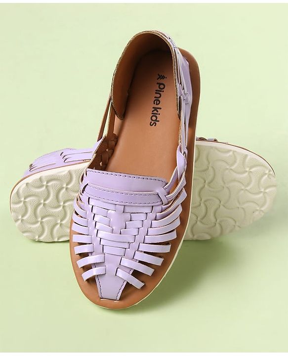 Pine Kids Slip On Mojaris - Purple