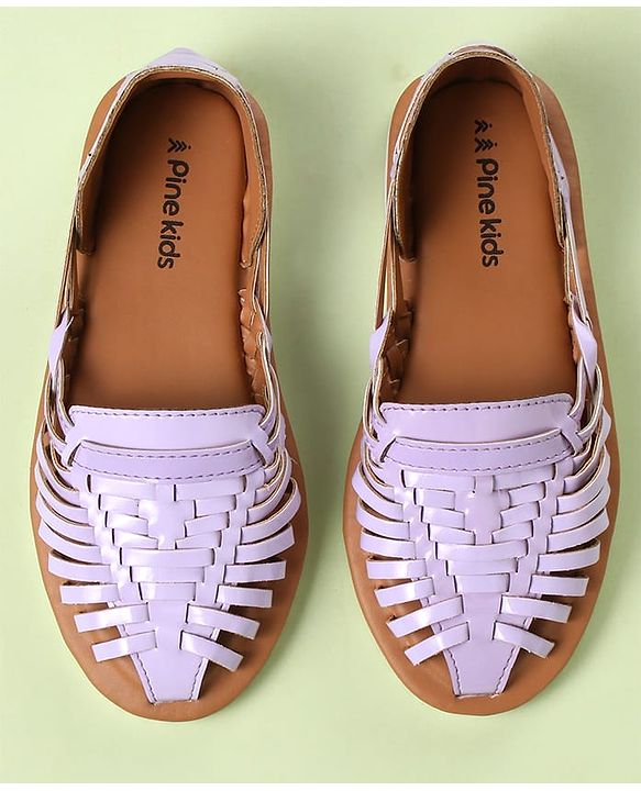 Pine Kids Slip On Mojaris - Purple