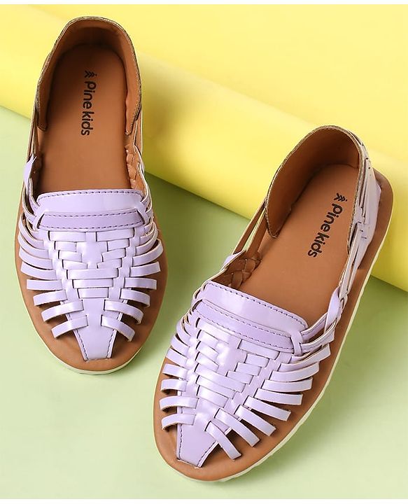 Pine Kids Slip On Mojaris - Purple
