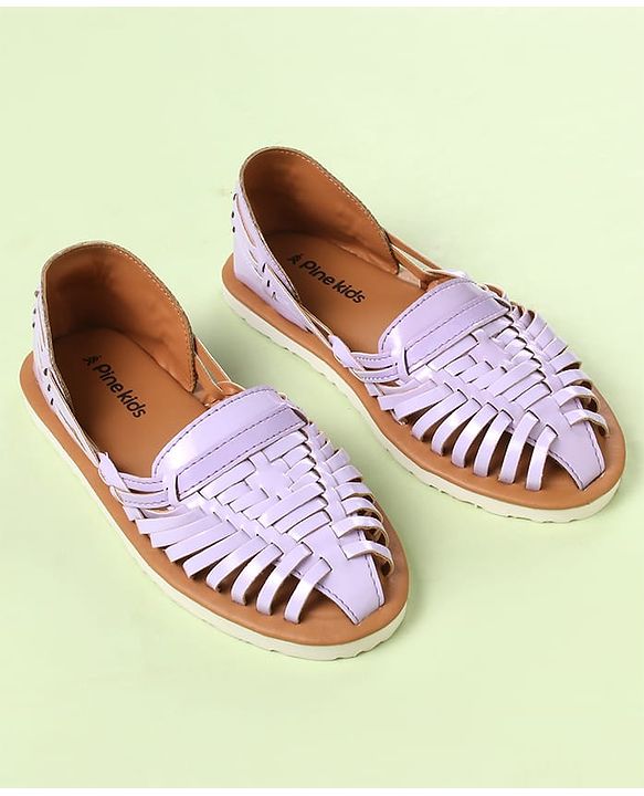 Pine Kids Slip On Mojaris - Purple