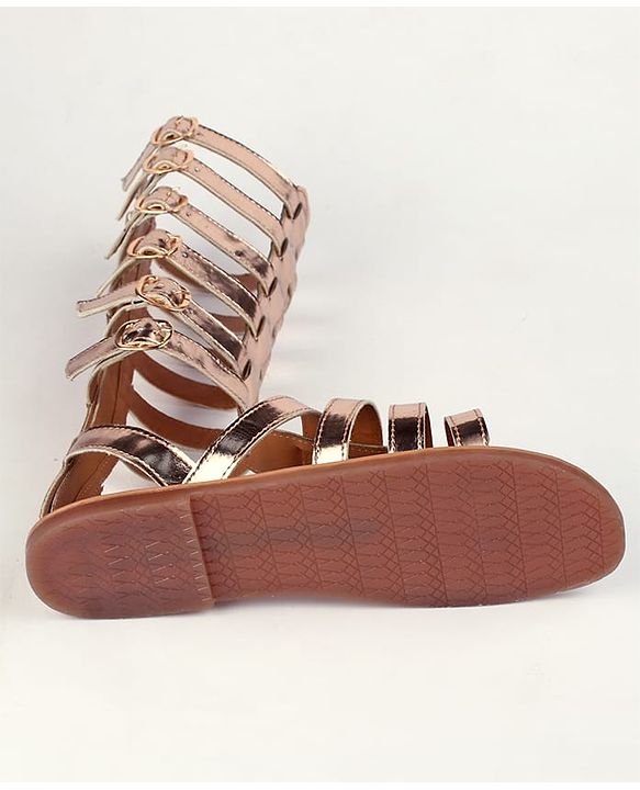 Pine Kids Gladiator Roman Sandals - Golden