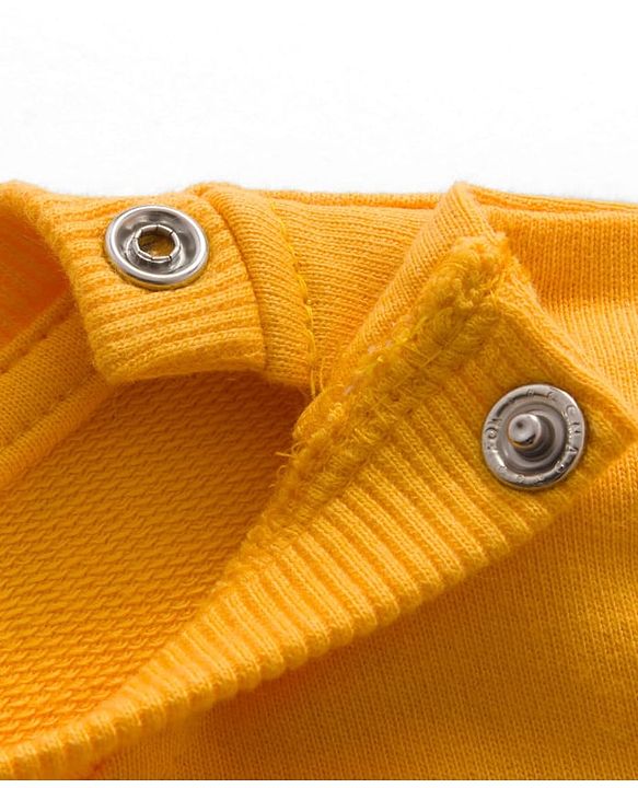Babyhug Cotton Knit Full Sleeves Sweatshirts with Happy Days Text Print Pack of 2 - Yellow & Dark Green