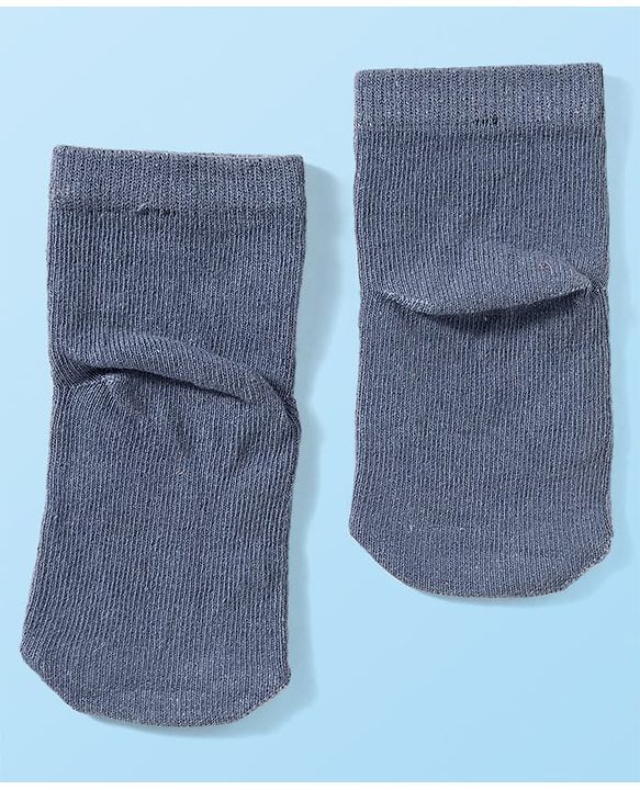 Cute Walk by Babyhug Knit Anti Bacterial Ankle Length Socks With Animal Design Pack of 3 - Multicolor