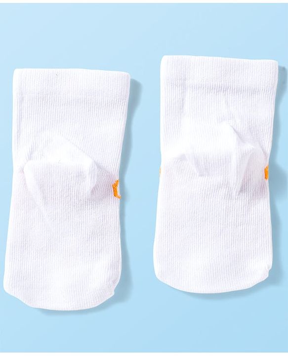 Cute Walk by Babyhug Knit Anti Bacterial Ankle Length Socks With Animal Design Pack of 3 - Multicolor