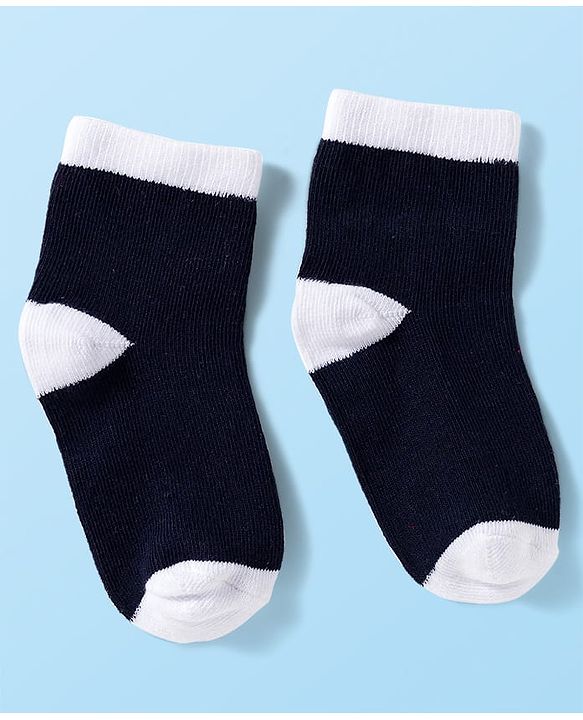 Cute Walk by Babyhug Knit Anti Bacterial Ankle Length Socks With Stripes & Star Design Pack of 3 - Multicolor