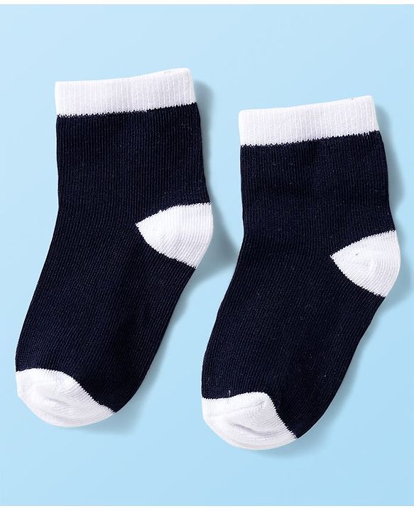 Cute Walk by Babyhug Knit Anti Bacterial Ankle Length Socks With Stripes & Star Design Pack of 3 - Multicolor