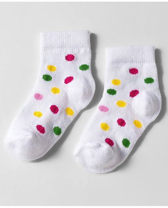 Cute Walk by Babyhug Knit Anti Bacterial Ankle Length Designed Socks Pack of 5 - Multicolor