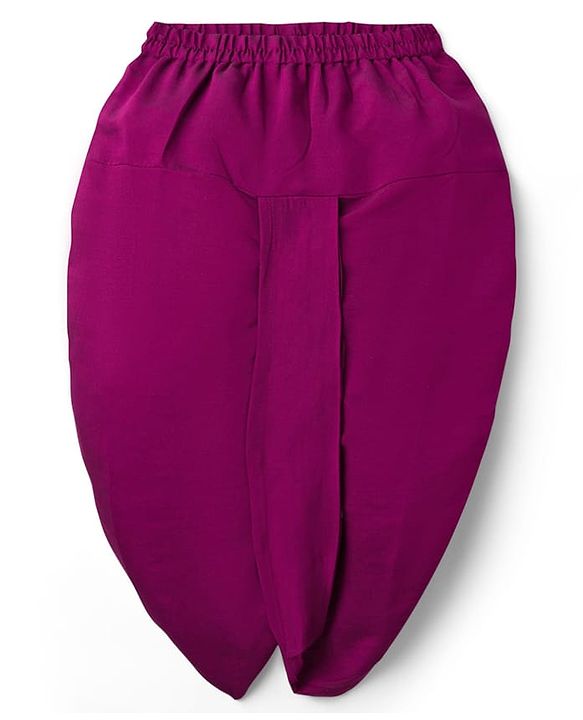 Babyhug Cotton Woven Full Sleeves Kurta Dhoti Set with Sequin Detailing - Purple