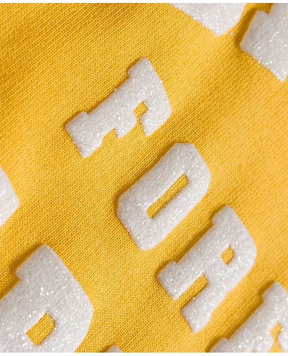Babyhug Knit Premium Light Gauge Terry Full Sleeves Top and Jogger Set with Sunshine Forever Text Print - Yellow